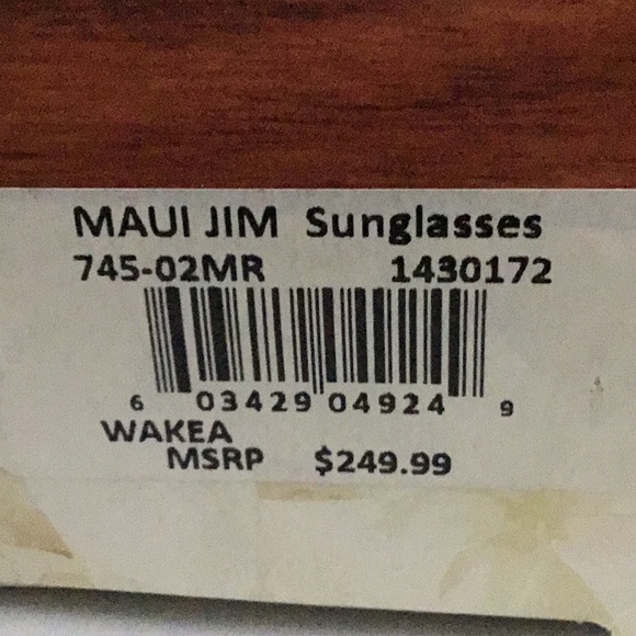 MAUI JIM WAKEA SUNGLASSES POLARIZED - Picture 8 of 8